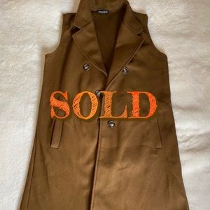 SHEIN Brown Vest Coat✨